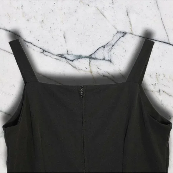 Square Neck Little Black Dress  Y2k 90's Grunge sz 5/6 - Picture 5 of 6